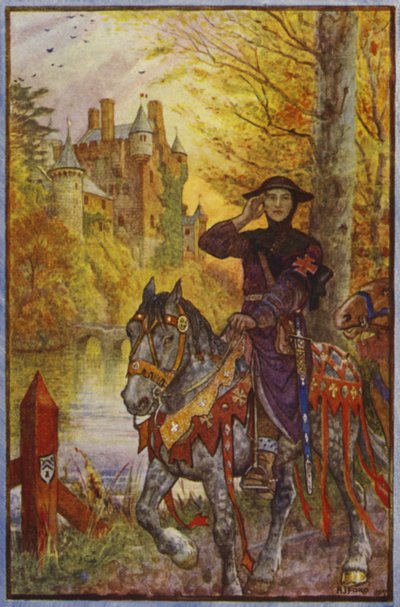 The Lord of Joinville on His Way to the Crusade by Henry Justice Ford